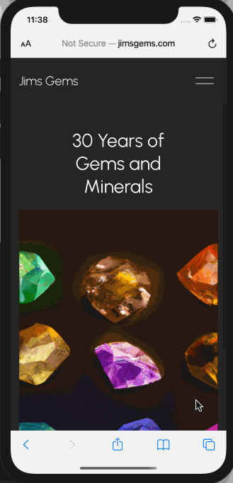 Site built with Site Builder preview